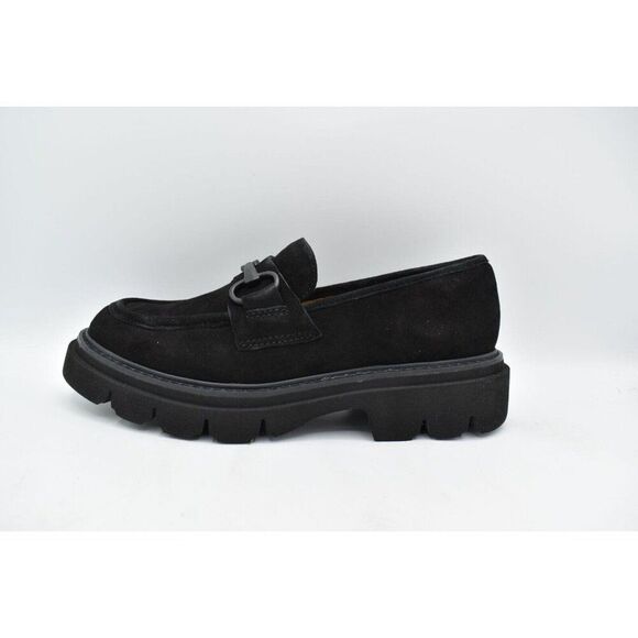 Sofft Womens Size 7 Satara Black Suede Slip On Loafers Shoes - Picture 5 of 11